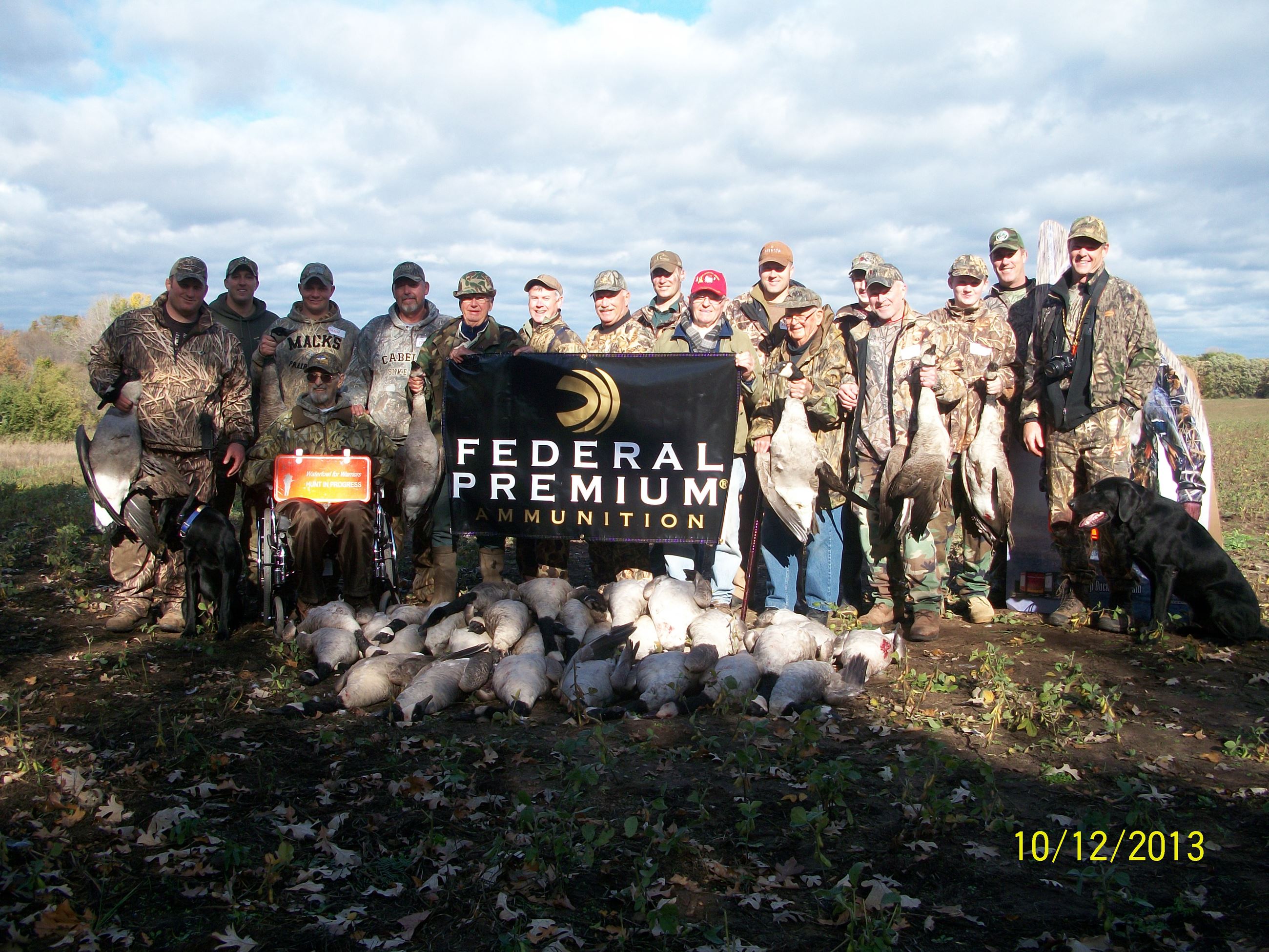Group of Veterans and harvest 2013
