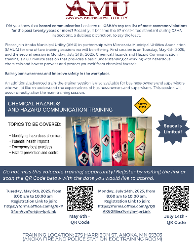 Chemical Hazards and Hazard Communication Flyer
